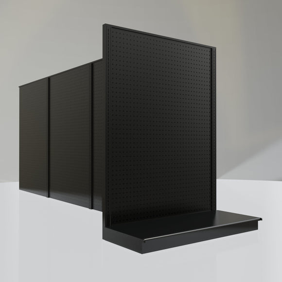 Lozier Gondola Shelving End Cap Black 48W 60H 22D