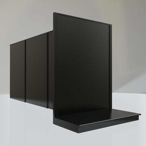 Lozier Gondola Shelving End Cap Black 48W 60H 25D