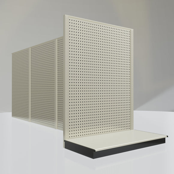 Lozier Gondola Shelving End Cap platinum 48W 60H 25D