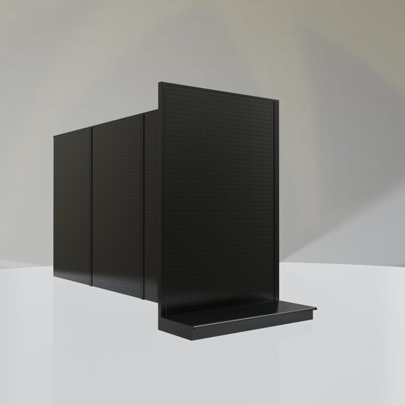 Lozier Gondola Shelving End Cap Black 48W 72H 19D