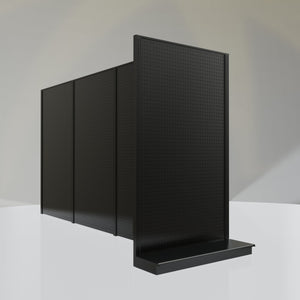 Lozier Gondola Shelving End Cap Black 48W 84H 13D