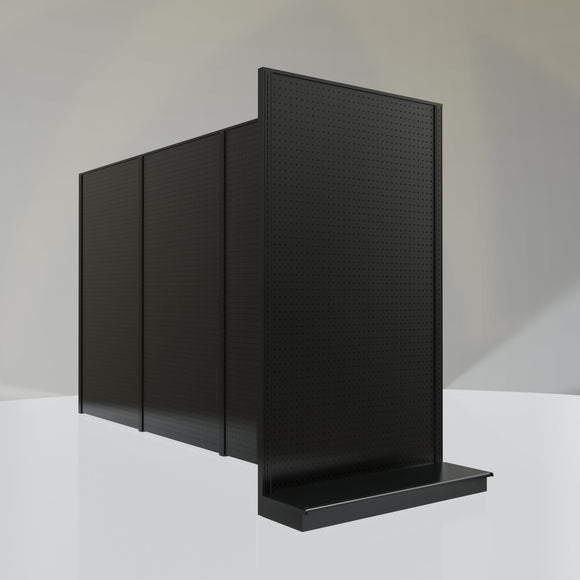Lozier Gondola Shelving End Cap Black 48W 84H 13D