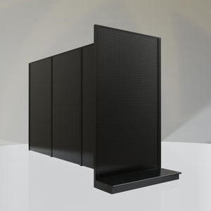 Lozier Gondola Shelving End Cap Black 48W 84H 16D
