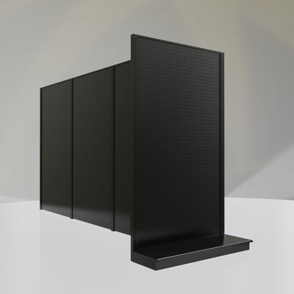 Lozier Gondola Shelving End Cap Black 48W 84H 16D