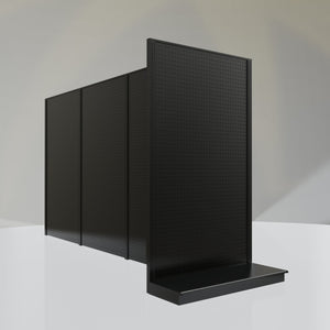 Lozier Gondola Shelving End Cap Black 48W 84H 19D
