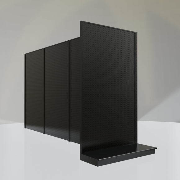 Lozier Gondola Shelving End Cap Black 48W 84H 19D