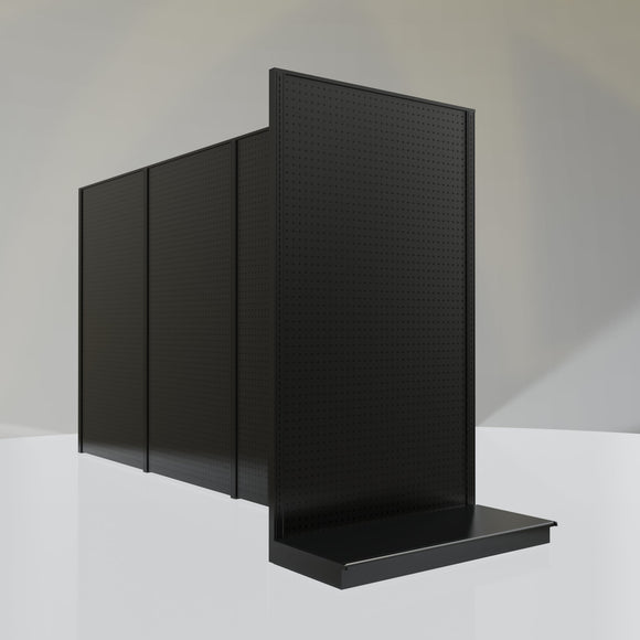 Lozier Gondola Shelving End Cap Black 48W 84H 22D