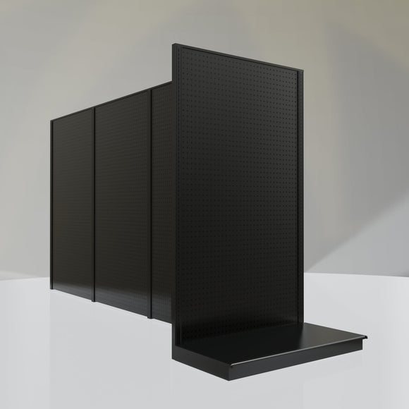 Lozier Gondola Shelving End Cap Black 48W 84H 25D