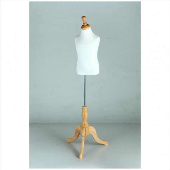 CHILDREN’S JERSEY BODY FORM W/ WOOD BASE