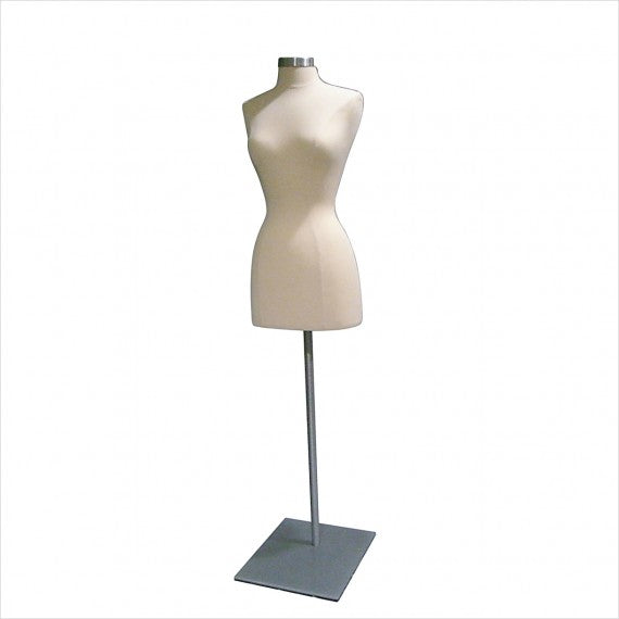 FEMALE JERSEY BODY FORM W/ METAL BASE
