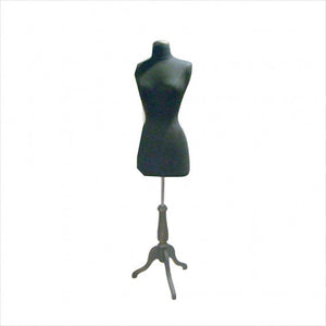 FEMALE JERSEY BODY FORM W/ WOOD BASE