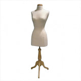 FEMALE JERSEY BODY FORM W/ WOOD BASE