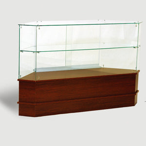 Half Vision Corner Show Case 38" H x 42" W x 42" L