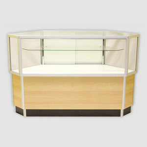 Half Vision Corner Case 42" Square x 38" H