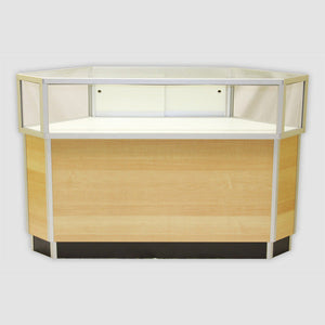 Jewelry Corner Case 42" Square x 38" H