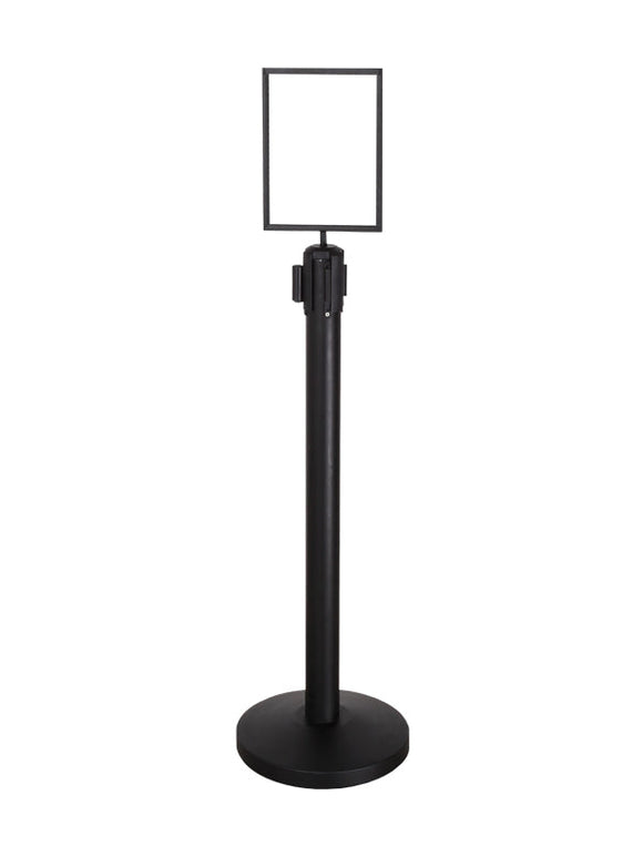 SIGN HOLDER FOR STANCHION