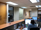 Sneeze guard 24 h x 60 w for desk cubical sneeze guards